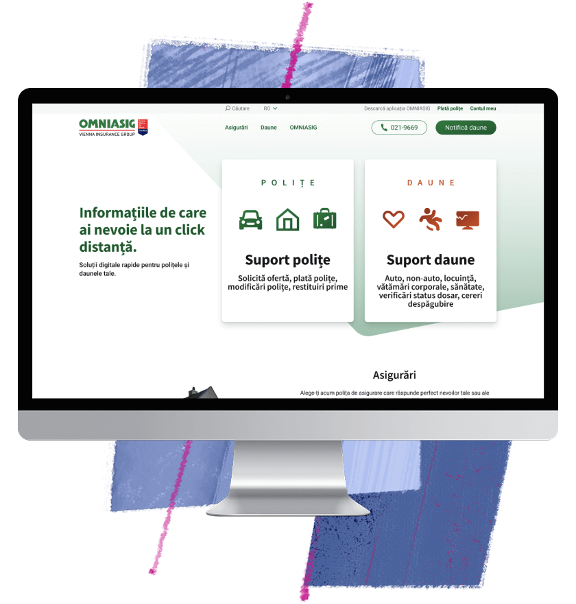 Site corporativ pentru un asigurator regional de top